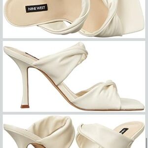 Nine West Cream Twist Heels